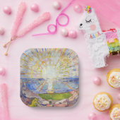 Edvard Munch - The Sun 1911 Papieren Bordje (Feest)