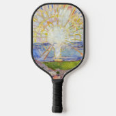 Edvard Munch - The Sun 1911 Pickleball Paddle (Achterkant)