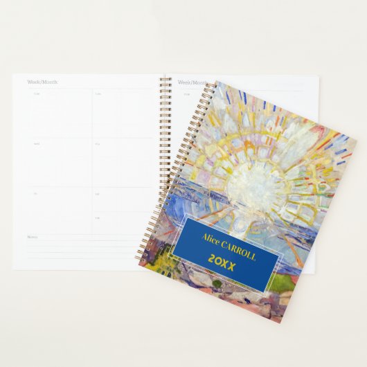 Edvard Munch - The Sun 1911 Planner (Display)