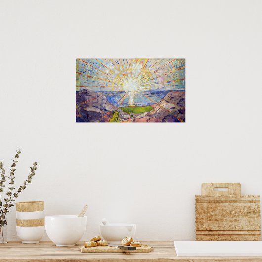 Edvard Munch - The Sun 1911 Poster (Keuken)