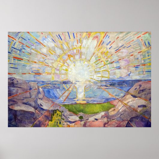 Edvard Munch - The Sun 1911 Poster (Voorkant)