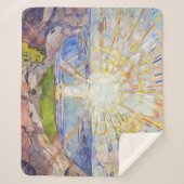 Edvard Munch - The Sun 1911 Sherpa Deken (Voorkant)