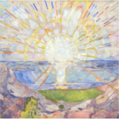 Edvard Munch - The Sun 1911 Sticker (Voorkant)