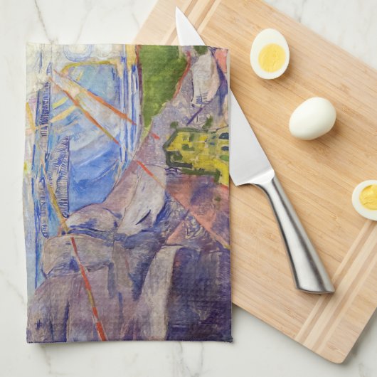 Edvard Munch - The Sun 1911 Theedoek (Quarter Fold)