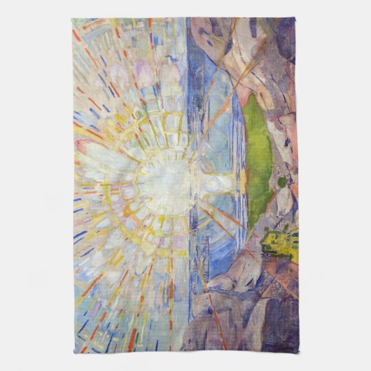 Edvard Munch - The Sun 1911 Theedoek (Verticaal)