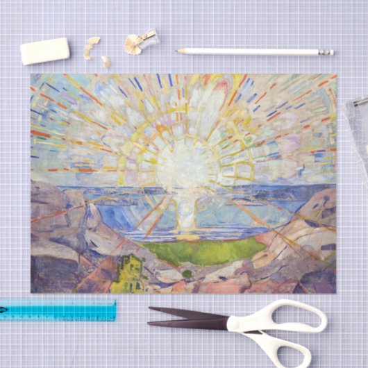 Edvard Munch - The Sun 1911 Tissuepapier (Craft)