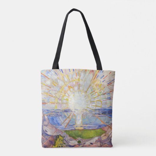 Edvard Munch - The Sun 1911 Tote Bag (Achterkant)