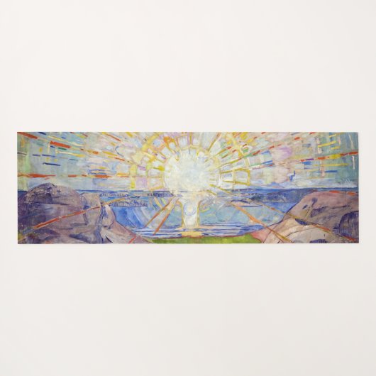 Edvard Munch - The Sun 1911 Yogamat (Achterkant (horizontaal))