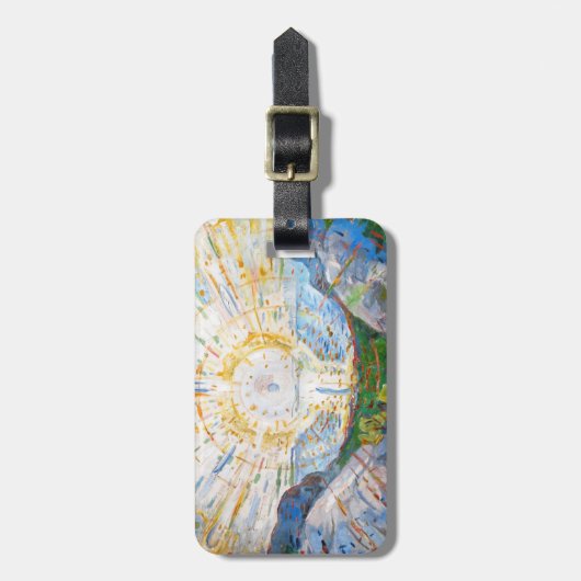 Edvard Munch - The Sun 1912 Bagagelabel (Voorkant verticaal)