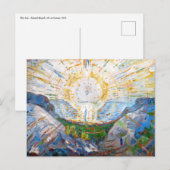 Edvard Munch - The Sun 1912 Briefkaart (Voorkant / Achterkant)