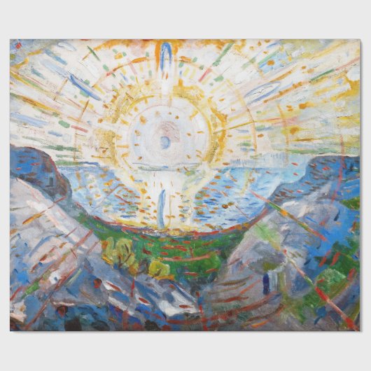 Edvard Munch - The Sun 1912 Cadeaupapier (Vlak)
