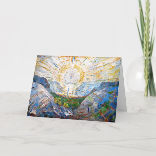 Edvard Munch - The Sun 1912 Kaart (Voorkant)