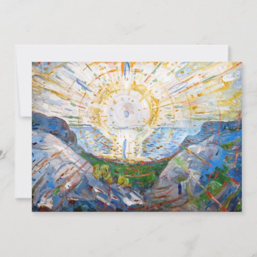 Edvard Munch - The Sun 1912 Kaart (Voorkant)