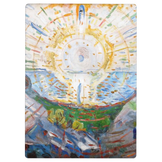 Edvard Munch - The Sun 1912 Klembord (Achterkant)