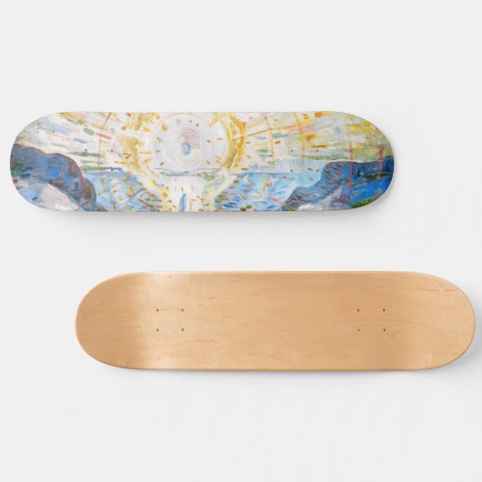 Edvard Munch - The Sun 1912 Persoonlijk Skateboard (Horizontaal)