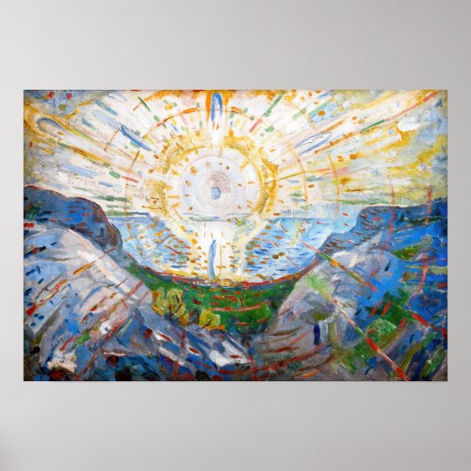Edvard Munch - The Sun 1912 Poster (Voorkant)