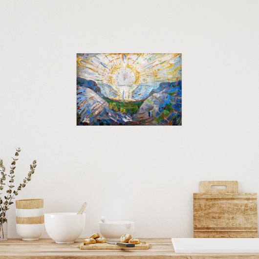 Edvard Munch - The Sun 1912 Poster (Keuken)