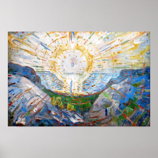Edvard Munch - The Sun 1912 Poster (Voorkant)