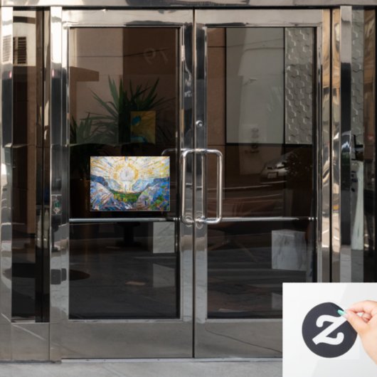 Edvard Munch - The Sun 1912 Raamsticker (Kantoordeur)