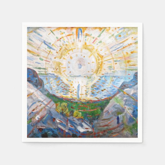 Edvard Munch - The Sun 1912 Servet (Voorkant)