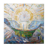 Edvard Munch - The Sun 1912 Tegeltje (Voorkant)