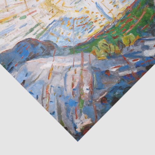 Edvard Munch - The Sun 1912 Tissuepapier (Detail)