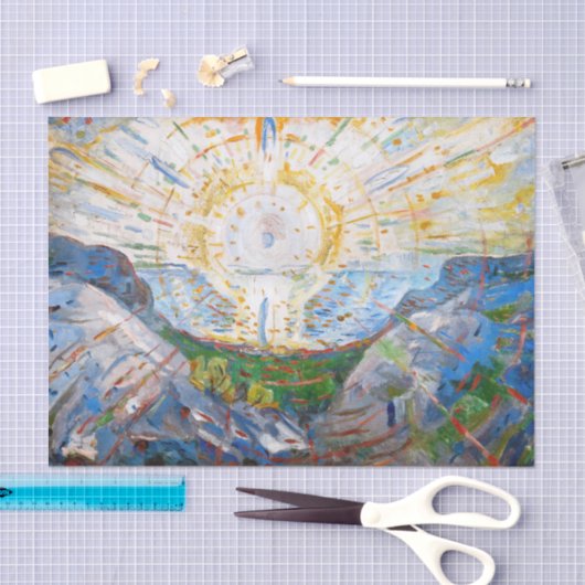 Edvard Munch - The Sun 1912 Tissuepapier (Craft)