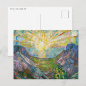 Edvard Munch - The Sun 1916 Briefkaart (Voorkant / Achterkant)