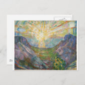 Edvard Munch - The Sun, 1916 Briefkaart (Voorkant / Achterkant)