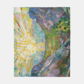 Edvard Munch - The Sun 1916 Fleece Deken (Voorkant)