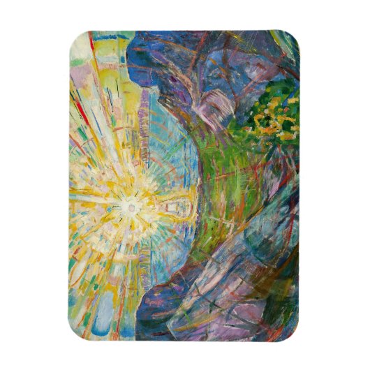 Edvard Munch - The Sun 1916 Magneet (Verticaal)