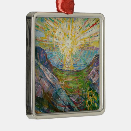 Edvard Munch - The Sun 1916 Metalen Ornament (Rechts)