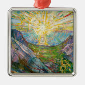 Edvard Munch - The Sun 1916 Metalen Ornament (Voorkant)