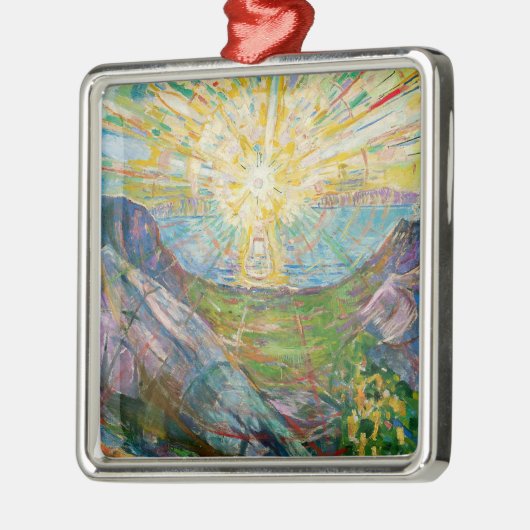 Edvard Munch - The Sun 1916 Metalen Ornament (Links)