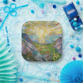 Edvard Munch - The Sun 1916 Papieren Bordje (Feest)