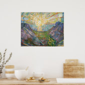 Edvard Munch - The Sun, 1916 Poster (Keuken)