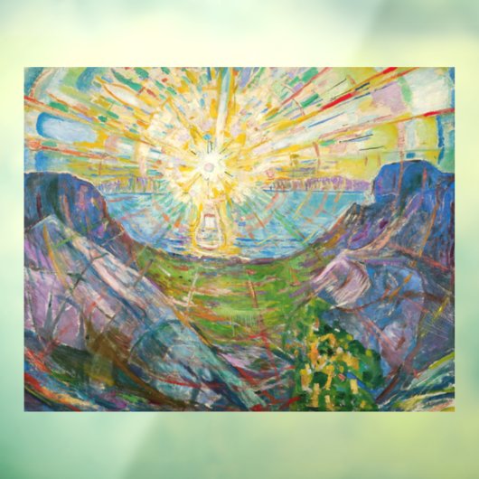 Edvard Munch - The Sun 1916 Raamsticker (Vel 3)