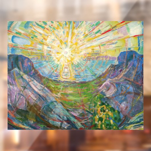 Edvard Munch - The Sun 1916 Raamsticker (Vel 2)