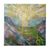 Edvard Munch - The Sun 1916 Tegeltje (Voorkant)