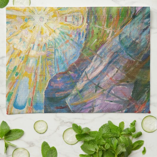 Edvard Munch - The Sun 1916 Theedoek (Gevouwen)