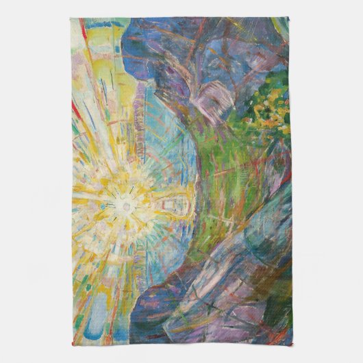 Edvard Munch - The Sun 1916 Theedoek (Verticaal)