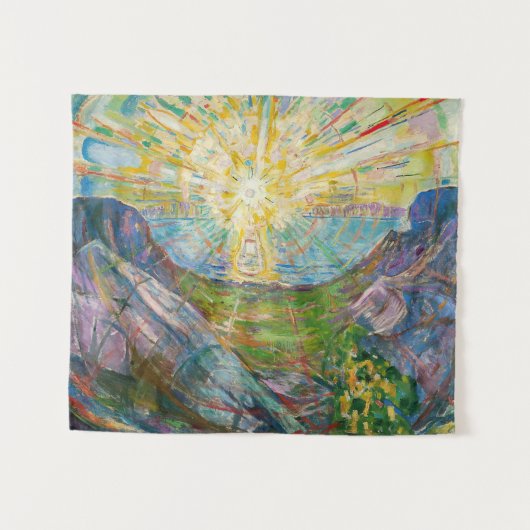 Edvard Munch - The Sun 1916 Wandkleed (Voorkant (horizontaal))
