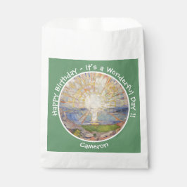 Edvard Munch The Sun (Solen) - Zonsopgang Feestart Bedankzakje