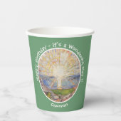 Edvard Munch The Sun (Solen) - Zonsopgang Feestart Papieren Bekers (Voorkant)