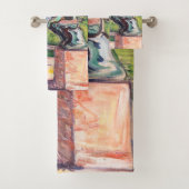 Edvard Munch - The Thinker by Rodin Bad Handdoek (Insitu)