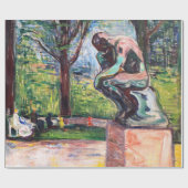 Edvard Munch - The Thinker by Rodin Cadeaupapier (Vlak)