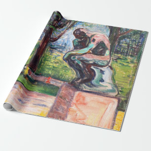 Edvard Munch - The Thinker by Rodin Cadeaupapier