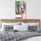 Edvard Munch - The Thinker by Rodin Canvas Afdruk (Insitu (Slaapkamer))