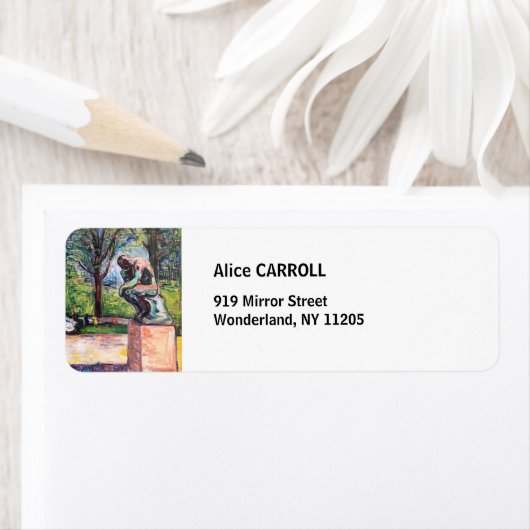 Edvard Munch - The Thinker by Rodin Etiket (Insitu)