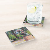 Edvard Munch - The Thinker by Rodin Glazen Onderzetter (Schuin)